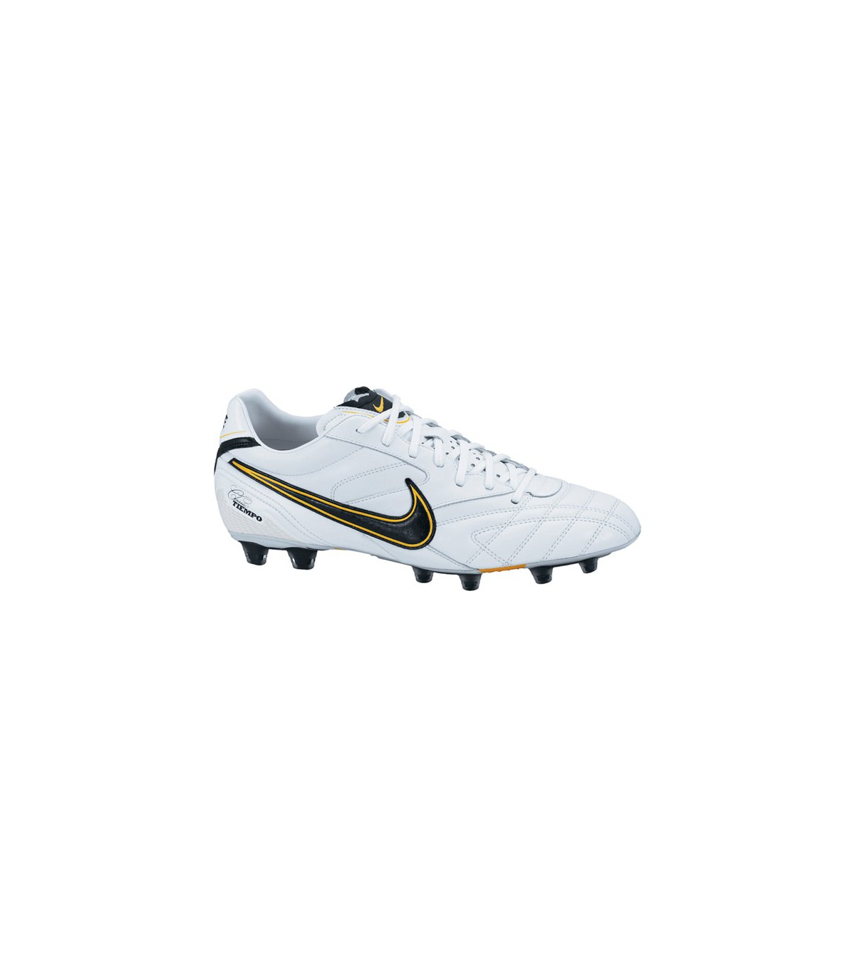 DE FUTBOL NIKE TIEMPO CLASSIC FG LITE BLANCO NEGRO -