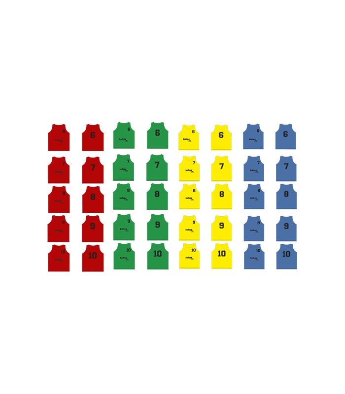 SET 5 PETOS SOFTEE NUMERADOS del 6 al 10