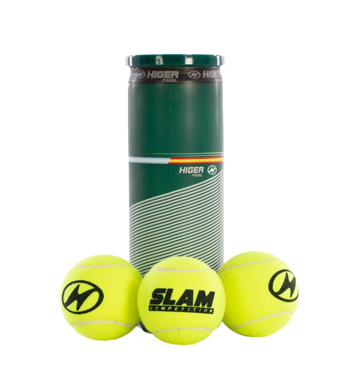 BOTE 3 PELOTAS PADEL HIGER PADEL SLAM COMPETITION